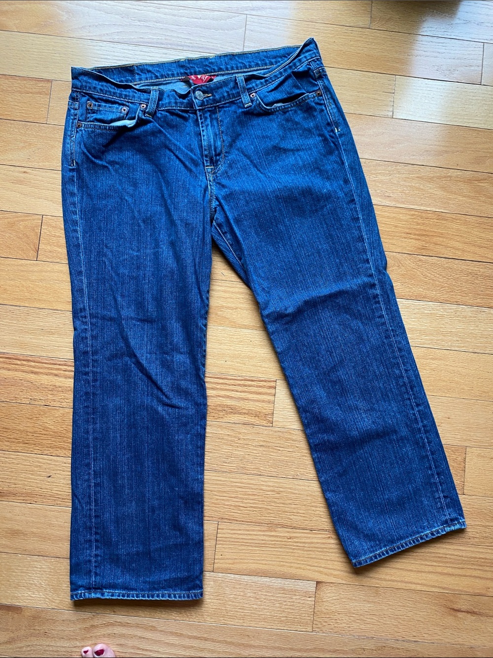 Lucky Brand Indigo Crop Sweet and Low Straight Jeans